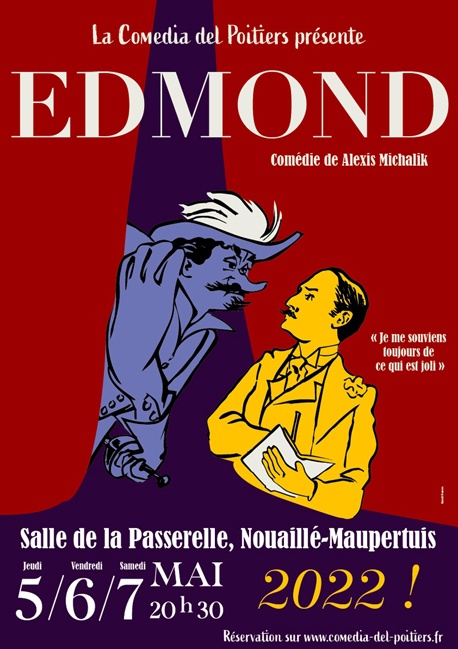 Affiche pièce Edmond - 2022